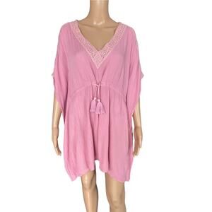 BOBI BLACK Mauve Bikini Cover Up Size S
